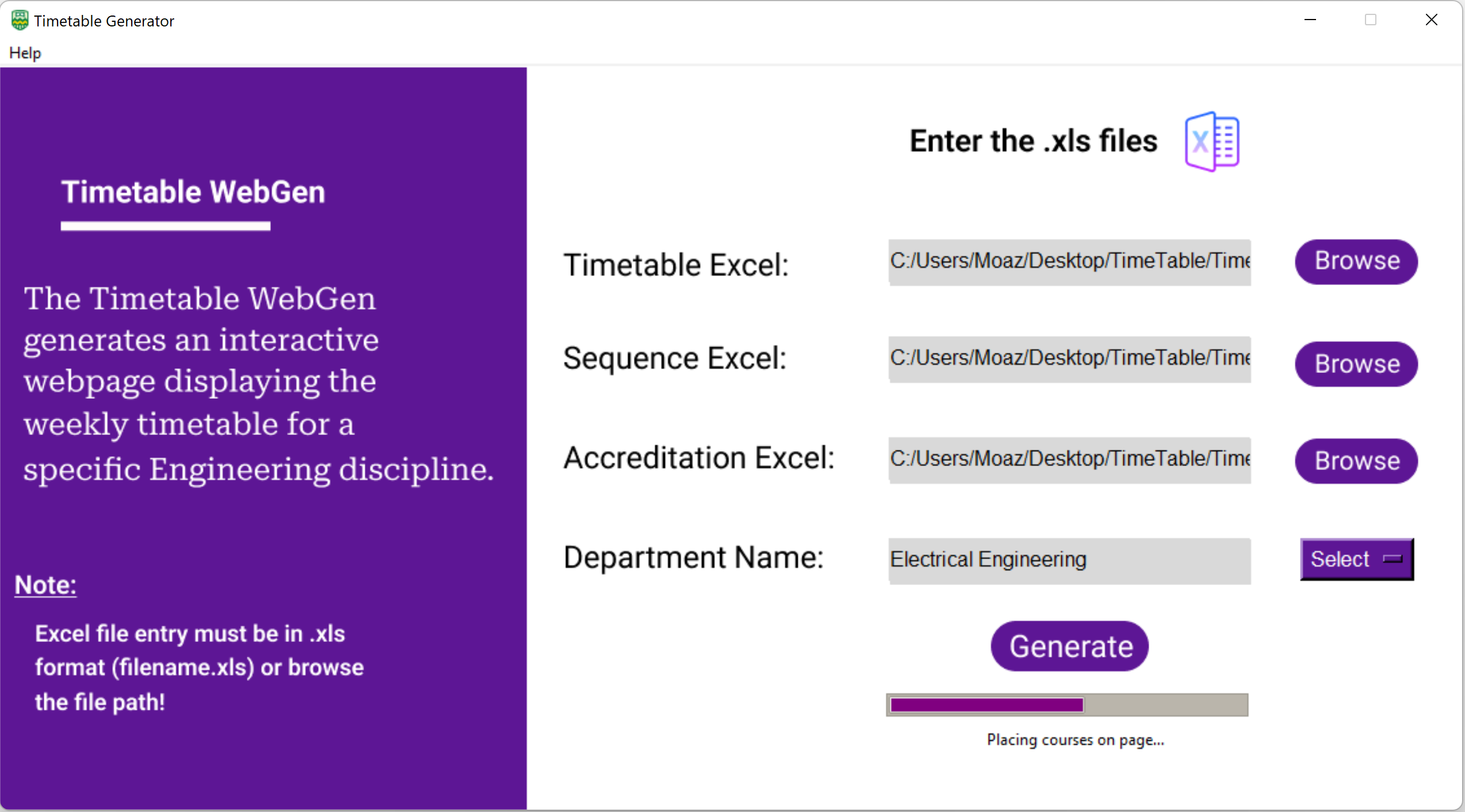 Graphical User Interface App